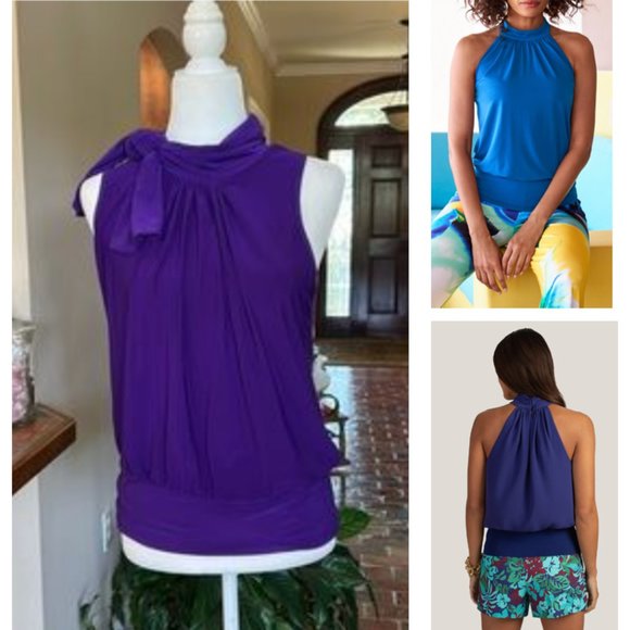 Rachel Rachel Halter mock neck top szL - Picture 7 of 7